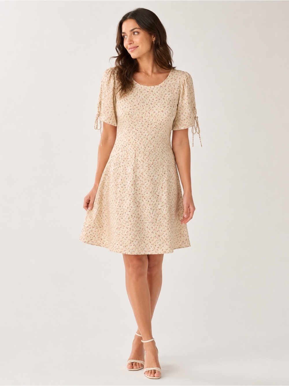 Madewell Size 14 Ditsy Floral Puff Sleeve Cottagecore Fit & Flare Dress